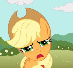 Size: 924x864 | Tagged: safe, artist:gutovi, applejack, g4, annoyed, female, solo