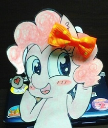 Size: 376x446 | Tagged: safe, artist:danadyu, pinkie pie, g4, cute, daaaaaaaaaaaw, jumped-out-pinkieanswers