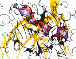Size: 2176x1686 | Tagged: safe, artist:php166, commission, lightning, quietcake, storm