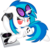 Size: 1274x1213 | Tagged: safe, artist:hamatte, dj pon-3, vinyl scratch, g4, female, solo, turntable