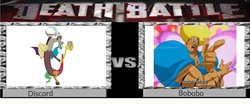 Size: 1387x576 | Tagged: safe, discord, g4, bobobo, bobobo-bo bo-bobo, death battle