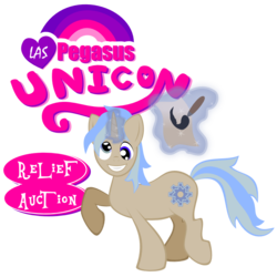 Size: 800x800 | Tagged: safe, artist:greywander87, oc, oc only, las pegasus unicon, magic, paintbrush, simple background, transparent background, unicon, vector