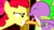 Size: 640x360 | Tagged: safe, screencap, apple bloom, spike, dragon, pony, g4, just for sidekicks, my little pony: friendship is magic, feather, hub logo, male, mouth hold, tickling