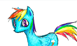 Size: 840x504 | Tagged: safe, artist:pone4, rainbow dash, g4, flockdraw