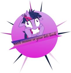 Size: 736x750 | Tagged: safe, twilight sparkle, g4, female, insanity, misspelling, solo, twilight snapple