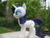 Size: 1280x960 | Tagged: safe, artist:greenteaplushies, rarity, pony, unicorn, g4, horn, irl, outdoors, photo, plushie, solo