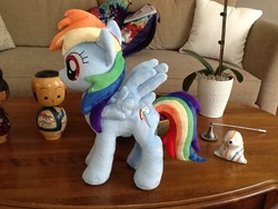 Size: 960x720 | Tagged: safe, artist:greenteaplushies, rainbow dash, g4, irl, photo, plushie