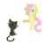 Size: 1000x1000 | Tagged: safe, artist:greywander87, fluttershy, cat, g4, filly, kitten, simple background, transparent background, vector