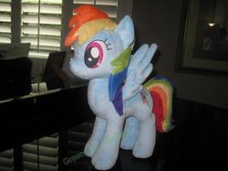 Size: 1280x960 | Tagged: safe, artist:greenteaplushies, rainbow dash, g4, irl, photo, plushie