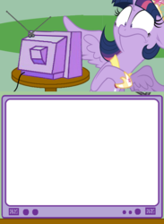 Size: 563x771 | Tagged: safe, twilight sparkle, alicorn, pony, g4, exploitable, exploitable meme, female, mare, template, tv meme, twilight sparkle (alicorn)