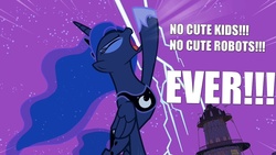 Size: 1280x720 | Tagged: safe, edit, edited screencap, screencap, princess luna, g4, luna eclipsed, female, new writing policy, royal decree, solo, traditional royal canterlot voice