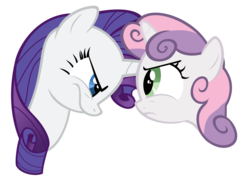 Size: 1052x744 | Tagged: safe, artist:thestorm117, rarity, sweetie belle, g4, angry, simple background, sisters, transparent background, vector