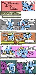 Size: 1650x3472 | Tagged: safe, artist:fauxsquared, applejack, fluttershy, trixie, g4, comic, halftone, shipper on deck