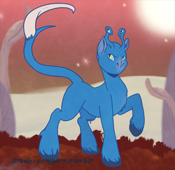 Size: 576x560 | Tagged: safe, artist:dreah, alien, 30 minute art challenge, andalite, animorphs, aximili-esgarrouth-isthill, four eyes, multiple eyes, ponified