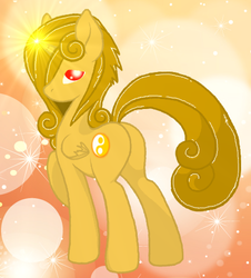 Size: 432x477 | Tagged: safe, artist:princess amity, oc, oc only, alicorn, pony, alicorn oc, butt, cutie mark, magic, plot