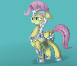 Size: 3500x3000 | Tagged: safe, artist:glacierponi, fluttershy, pegasus, pony, g4, armor, female, mare