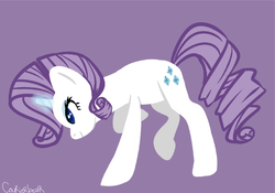 Size: 987x690 | Tagged: safe, artist:courierbear, rarity, g4, female, magic, solo