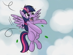 Size: 1536x1152 | Tagged: safe, artist:shinkuma, twilight sparkle, alicorn, pony, g4, flying, twilight sparkle (alicorn)