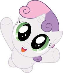 Size: 6757x7777 | Tagged: safe, artist:saturn_[z], sweetie belle, pony, unicorn, g4, :d, absurd resolution, cute, diasweetes, female, filly, foal, hug, looking at you, looking up, looking up at you, open mouth, open smile, simple background, smiling, smiling at you, solo, white background