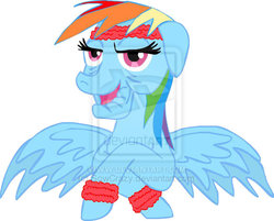 Size: 879x706 | Tagged: safe, artist:sowcrazy, rainbow dash, g4, elderly, female, solo, sweatband