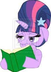 Size: 592x840 | Tagged: safe, artist:sowcrazy, twilight sparkle, pony, unicorn, g4, book, elderly, female, mare, older, simple background, solo, white background