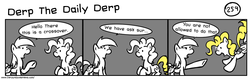 Size: 1280x404 | Tagged: safe, artist:tetrapony, derpy hooves, surprise, pegasus, pony, comic:the daily derp, g4, female, mare