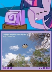 Size: 561x771 | Tagged: safe, twilight sparkle, g4, epic fail, exploitable meme, facehoof, fail, meme, sky, tent, tv meme