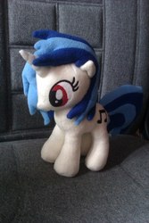 Size: 682x1024 | Tagged: safe, artist:katikaket, dj pon-3, vinyl scratch, g4, irl, photo, plushie