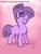 Size: 1536x2048 | Tagged: safe, artist:natalistudios, north star, pony, unicorn, g4, 30 minute art challenge, comic sans, eyes closed, female, mare, smiling, solo, standing