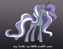 Size: 792x612 | Tagged: safe, artist:scribble, nightmare rarity, g4, spoiler:comic, 30 minute art challenge, nightmare grayity