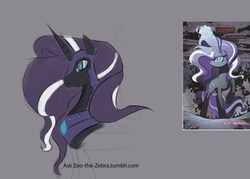 Size: 1280x914 | Tagged: safe, artist:zeo, idw, nightmare rarity, g4, spoiler:comic, 30 minute art challenge, armor