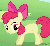 Size: 344x320 | Tagged: safe, edit, edited screencap, screencap, apple bloom, earth pony, pony, g4, the cutie pox, animated, female, invisible stallion, solo