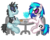Size: 6000x4800 | Tagged: safe, artist:inkrose98, dj pon-3, neon lights, rising star, vinyl scratch, pony, unicorn, g4, absurd resolution, background pony, clothes, date, earbuds, female, glasses, male, ship:vinylights, shipping, shirt, simple background, straight, table, transparent background