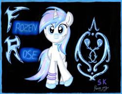 Size: 1389x1072 | Tagged: safe, artist:rammzblood, oc, oc only, pony, unicorn, solo