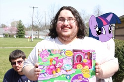 Size: 1600x1066 | Tagged: safe, human, brony of happiness, fat, glasses, irl, irl human, photo, twiface