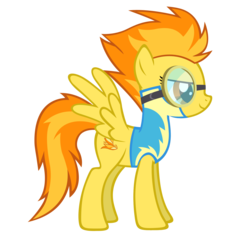 Size: 1532x1460 | Tagged: safe, artist:durpy, spitfire, pegasus, pony, g4, female, goggles, show accurate, simple background, solo, transparent background, vector, wonderbolt trainee uniform