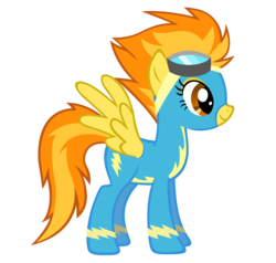 Size: 1532x1460 | Tagged: safe, artist:durpy, spitfire, pegasus, pony, g4, female, mare, show accurate, simple background, smiling, solo, transparent background, vector, wonderbolts uniform