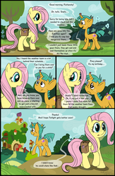 Size: 1000x1538 | Tagged: safe, artist:smudge proof, fluttershy, snails, snail, comic:heads and tails, g4, comic, puppy dog eyes