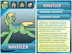 Size: 992x738 | Tagged: safe, oc, oc only, oc:whistler, ask king sombra, choose your party, stat cards