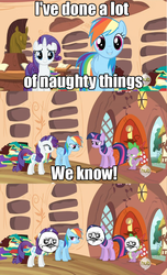 Size: 640x1053 | Tagged: safe, rainbow dash, rarity, spike, twilight sparkle, g4, bloodshot eyes, comic, image macro, me gusta