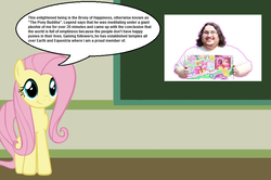 Size: 887x588 | Tagged: safe, fluttershy, g4, brony, brony of happiness, chalkboard, human studies101 with lyra