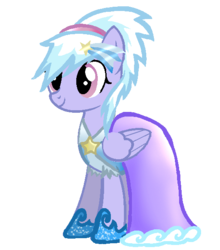 Size: 522x592 | Tagged: safe, artist:skittles91000, cloudchaser, pegasus, pony, g4, clothes, dress, female, gala dress, mare, simple background, solo, transparent background