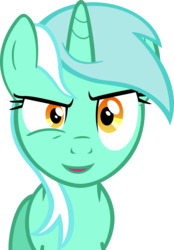 Size: 556x797 | Tagged: safe, artist:hazama, lyra heartstrings, pony, unicorn, g4, the super speedy cider squeezy 6000, i'm sickened but curious, inverted mouth, simple background, transparent background, vector