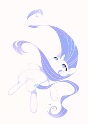 Size: 900x1273 | Tagged: safe, artist:aruurara, rarity, pony, g4, falling, female, solo