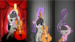 Size: 1920x1080 | Tagged: safe, artist:agamnentzar, artist:atnezau, artist:grendo11, artist:mr-kennedy92, octavia melody, earth pony, pony, g4, cello, female, filly, foal, mare, musical instrument, solo, wallpaper