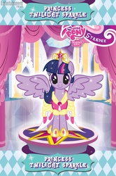 Size: 1394x2102 | Tagged: safe, twilight sparkle, alicorn, pony, g4, my little pony chapter books, my little pony: twilight sparkle and the crystal heart spell, official, enterplay, entertainment weekly, female, mare, merchandise, standee, twilight sparkle (alicorn)