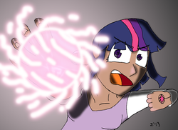 Size: 2413x1756 | Tagged: safe, artist:sigmatheartist, twilight sparkle, human, g4, humanized, naruto, rasengan