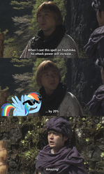 Size: 640x1077 | Tagged: safe, rainbow dash, g4, 20% cooler, dragon quest (game), the hero yoshihiko, the hero yoshihiko and the demon king's castle