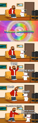 Size: 500x1609 | Tagged: safe, edit, edited screencap, screencap, human, double rainboom, g4, at gunpoint, comic, couch, family guy, gun, male, television, threatening, weapon