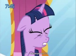 Size: 638x468 | Tagged: safe, edit, edited screencap, screencap, twilight sparkle, friendship is magic, g4, animation error, caption, youtube caption